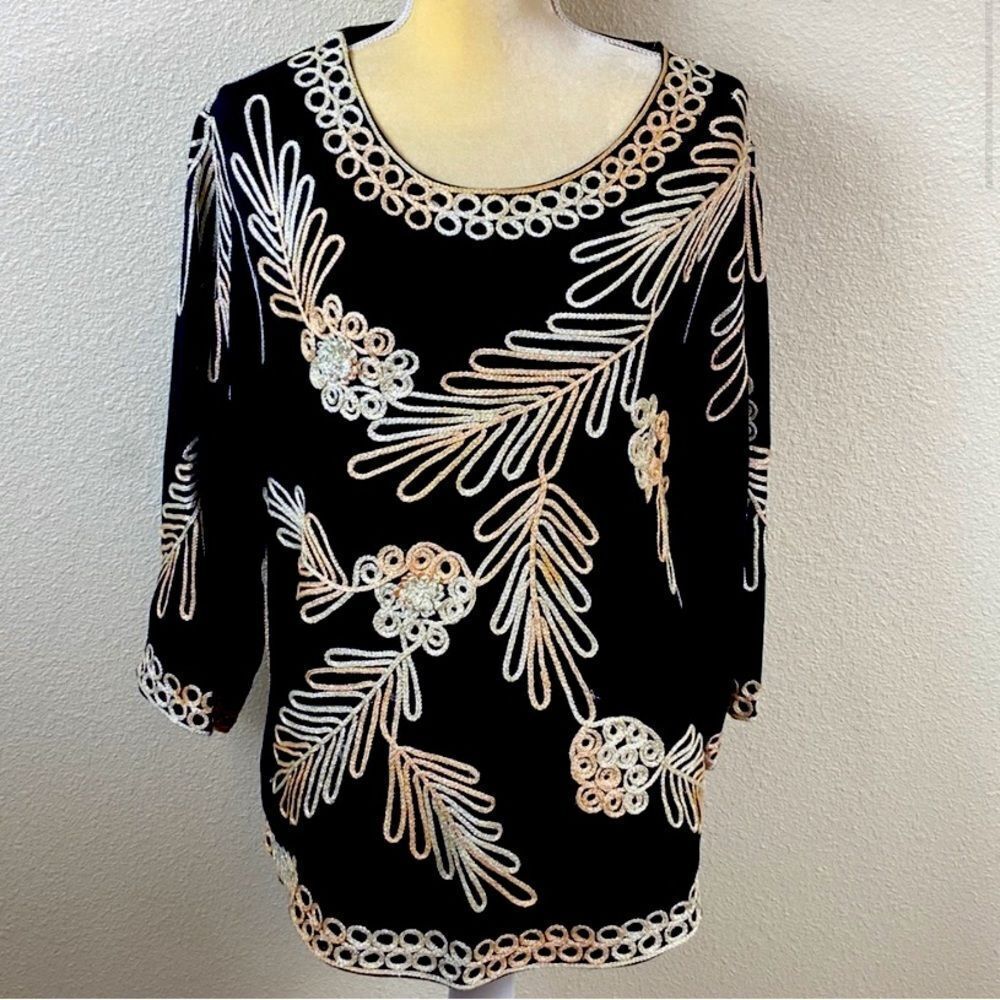 LAUREN MICHELLE LONDON MILAN NEW YORK PARIS WOMAN BLOUSE SIZE 2X
